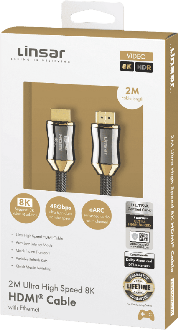 Linsar 8K High Speed HDMI Cable (2M)