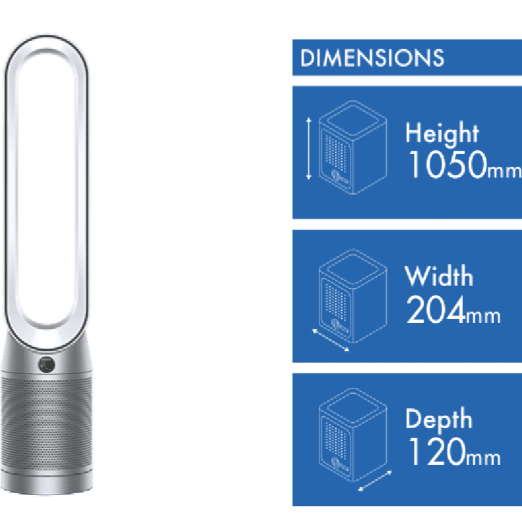Dyson TP07 Pure cool Tower Fan White/Silver