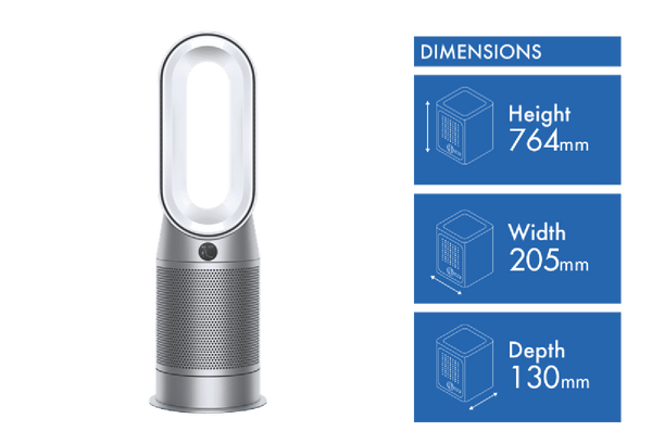 Dyson HP07 hot+cool Purifying Fan White/Silver