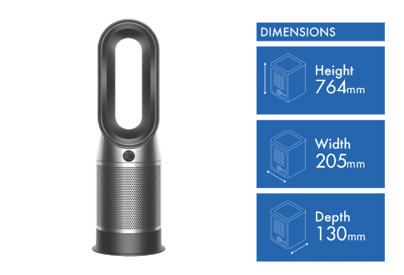 Dyson HP07 hot+cool purifying fan Black/Nickel