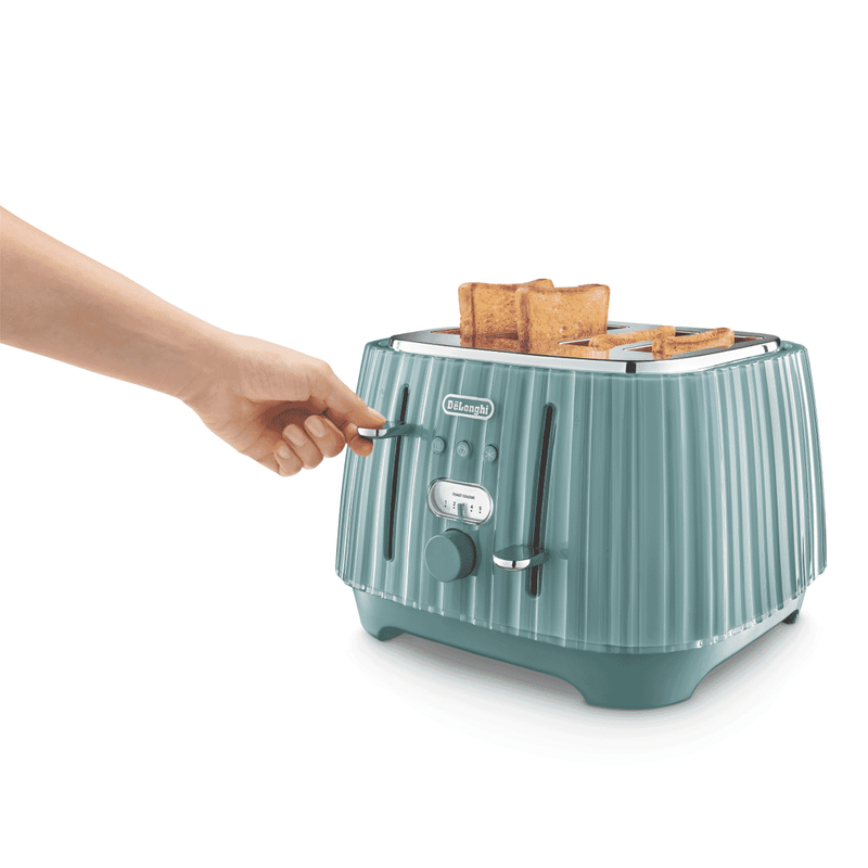 DeLonghi Ballerina 4 Slice Toaster Laguna Green