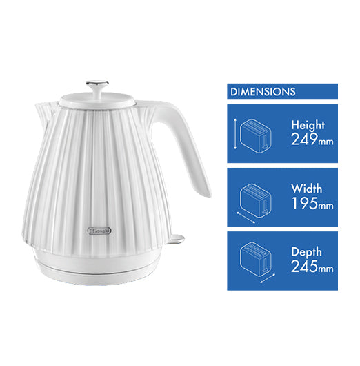 DeLonghi Ballerina Kettle Opaline White