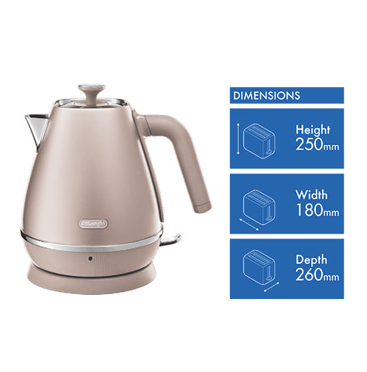 DeLonghi Distina Perla Kettle - Rose