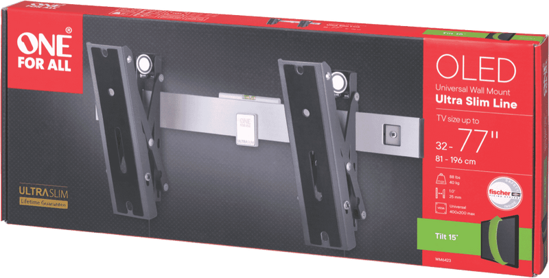 One For All Ultraslim OLED Tilt Mount 32-77" (40kg)