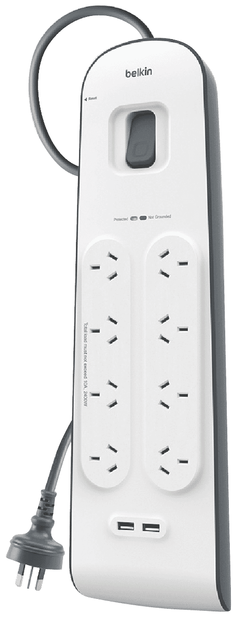 Belkin 8 Port Surge Protector (2M Cord)