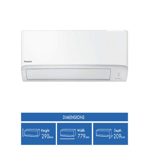 Panasonic C3.5kW H4.3kW Reverse Cycle Split System and Air Purifier