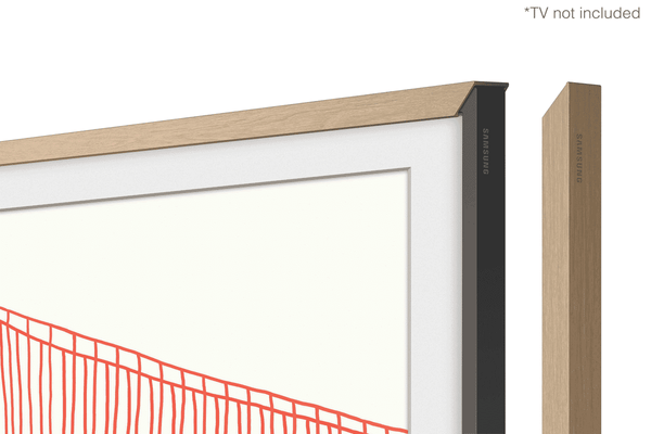Samsung Customisable Modern Frame For 75" Frame TV, Teak
