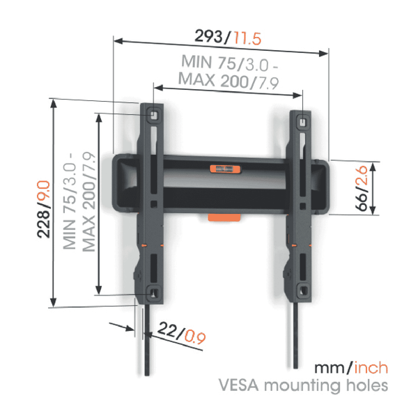 Vogels Fixed TV Wall Mount 19-50"