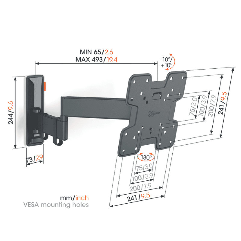 Vogels Full Motion+ TV Wall Mount 19-43"