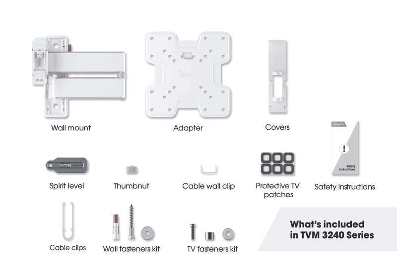 Vogels Full Motion+ TV Wall Mount White 19-43"
