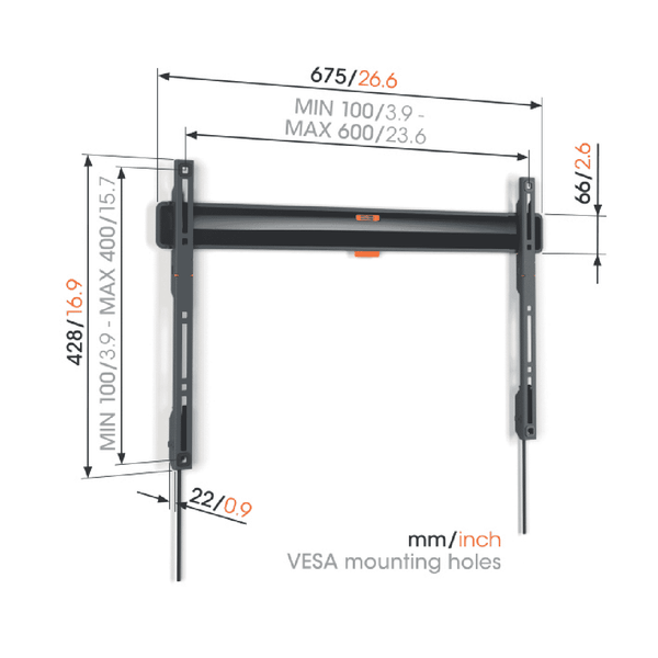 Vogels Fixed TV Wall Mount 40-100"