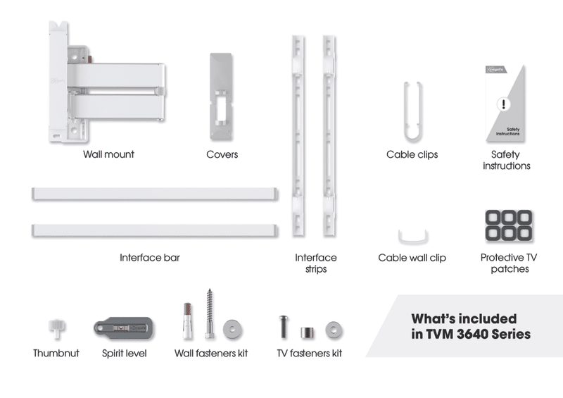 Vogels Full Motion+ TV Wall Mount White 40-77"