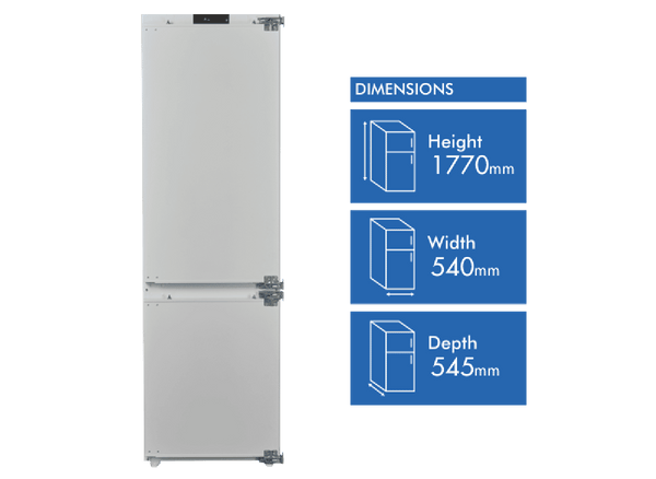 Smeg 242L Integrated Bottom Mount Refrigerator