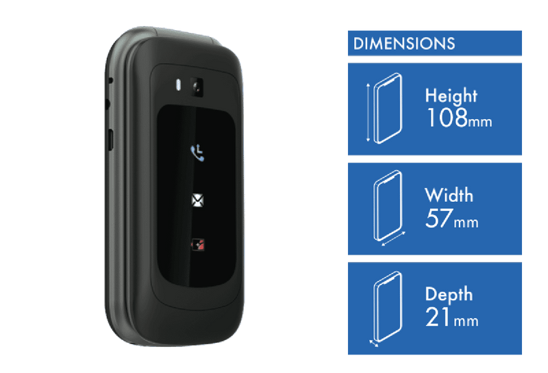 Opel TouchFlip 4G Flip Mobile Phone