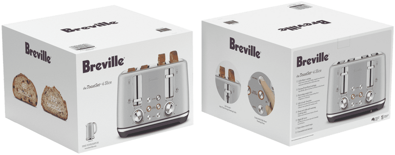 Breville the ToastSet 4 Slice - Light Grey