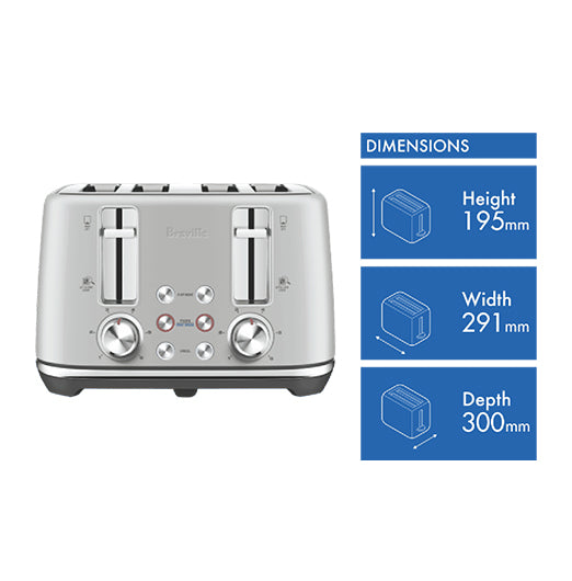Breville the ToastSet 4 Slice - Light Grey