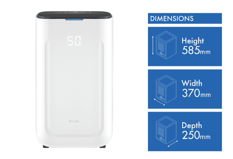 Breville The Smart Dry 2-in-1 Viral Protect Dehumidifier