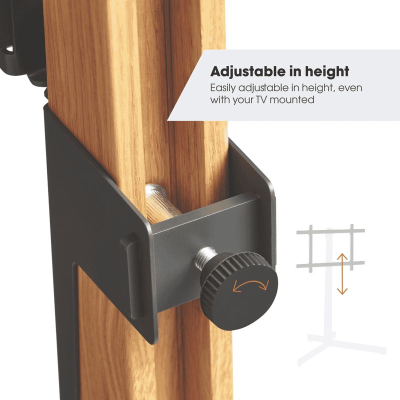 Vogels TV Floor Stand (Up to 77") Black & Oak