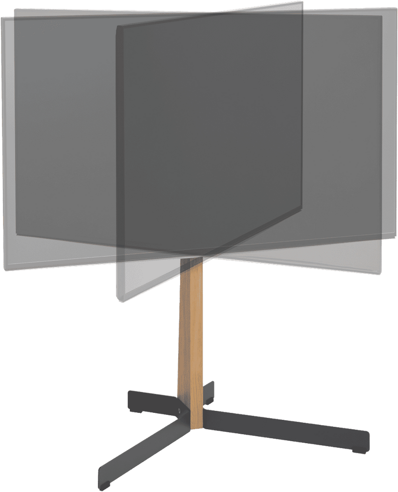 Vogels TV Floor Stand (Up to 77") Black & Oak