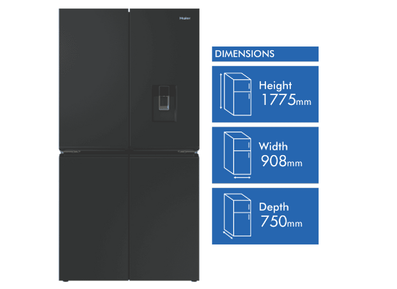 Haier 623L Quad Door Refrigerator