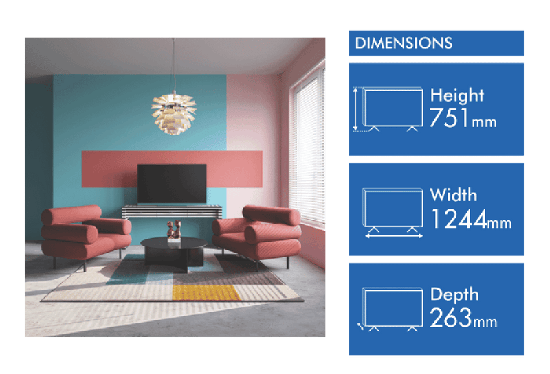 WeByLoewe PF WE.SEE 55" UHD HD SMART E-LED TV SET AB