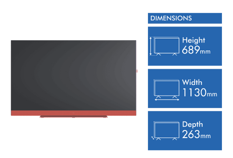 WeByLoewe PF WE.SEE 50" UHD HD SMART E-LED TV SET CR