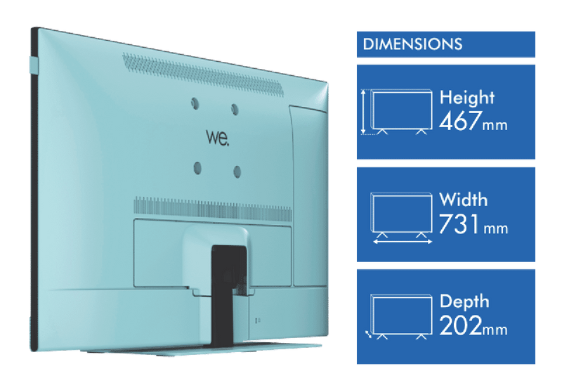WeByLoewe PF WE.SEE 32" FULL HD SMART E-LED TV SET AB