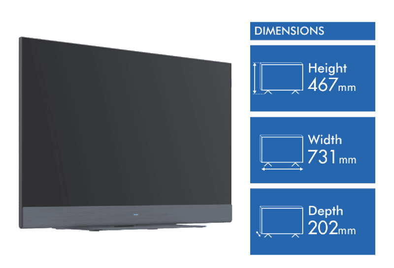 WeByLoewe PF WE.SEE 32" FULL HD SMART E-LED TV SET SG