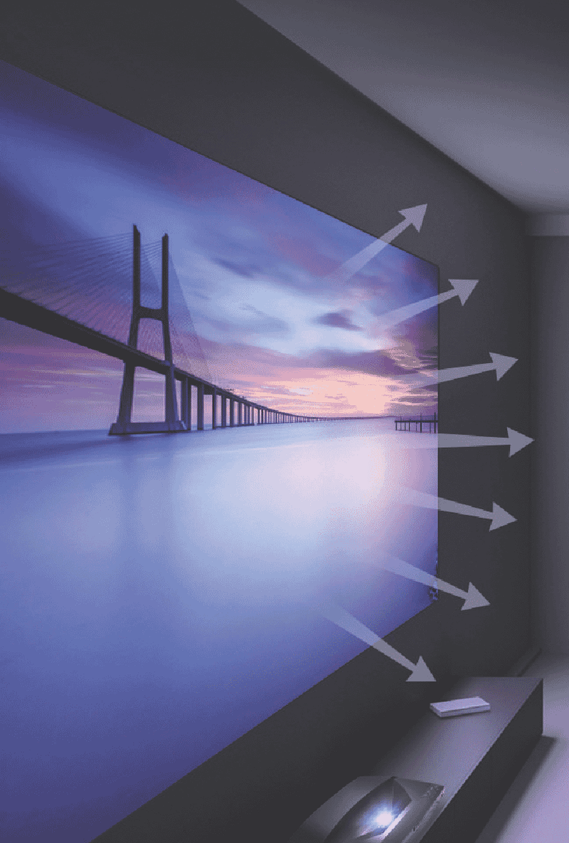 2C 100" Ambient Light Rejecting Screen