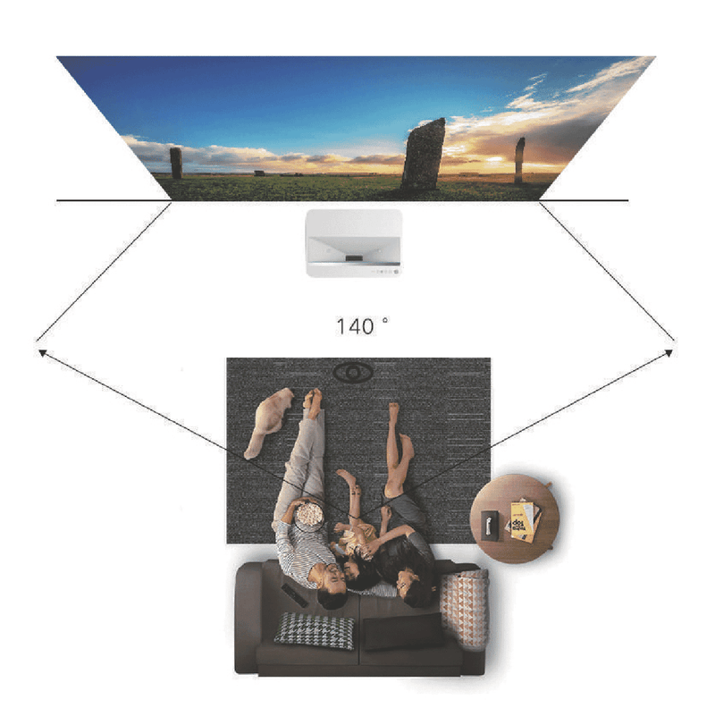 2C 100" Ambient Light Rejecting Screen