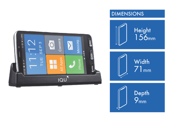 IQU SMARTEasy Q50 Seniors Smartphone 4G