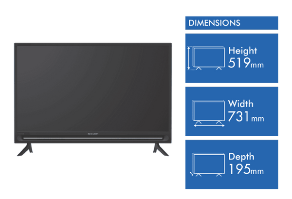 Sharp 32" HD Google TV 23