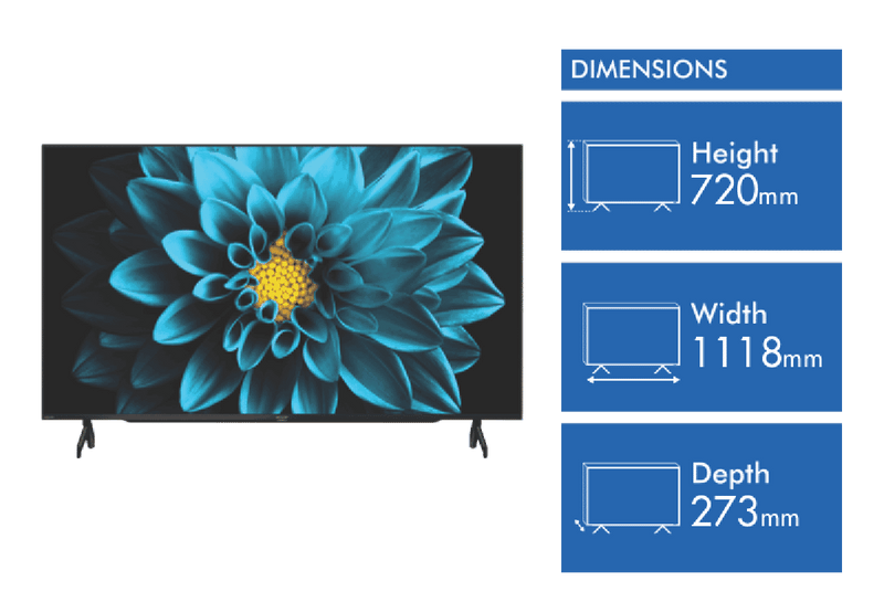 Sharp 50" UHD Android TV 23