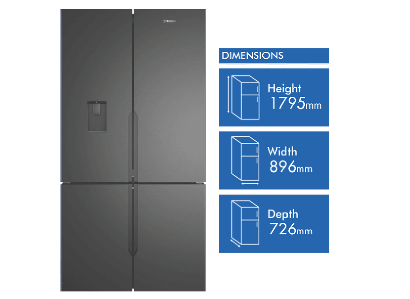 Westinghouse 564L French Door Refrigerator