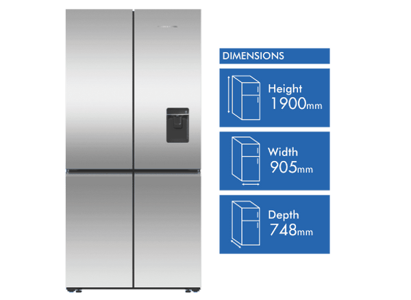 Fisher & Paykel 690L Quad Door Refrigerator