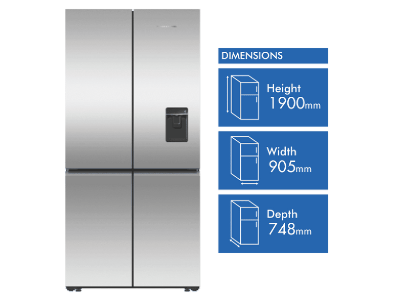 Fisher & Paykel 690L Quad Door Refrigerator