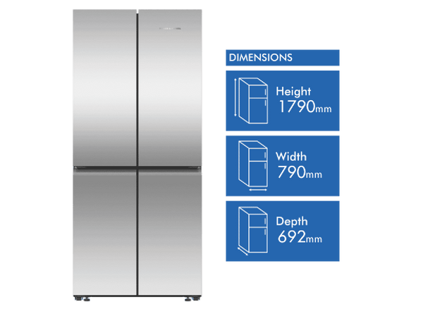 Fisher & Paykel 498L Quad Door Refrigerator