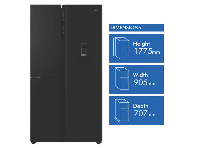 Haier 575L Side By Side Refrigerator