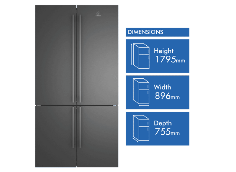 Electrolux 562L French Door Refrigerator