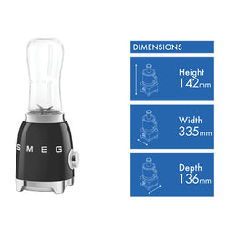 Smeg Personal Blender 50's Style Black