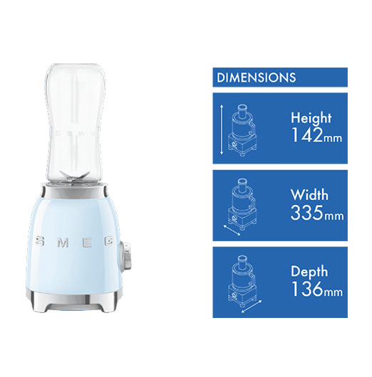 Smeg Personal Blender 50's Style Pastel Blue