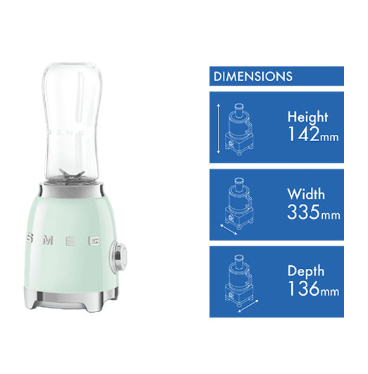 Smeg Personal Blender 50's Style Pastel Green