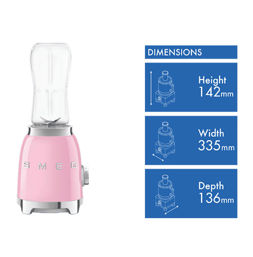 Smeg Personal Blender 50's Style Pink