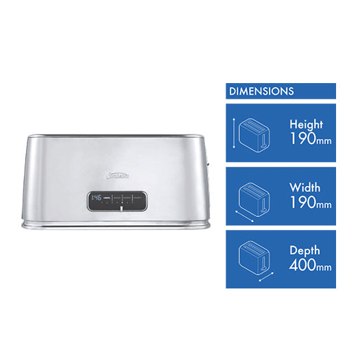 Sunbeam Arise Collection Inline 4 Slice Stainless Steel Toaster