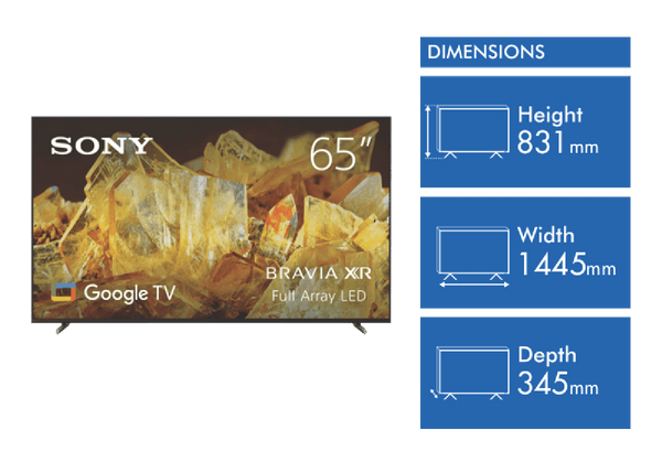 Sony 65" X90L 4K BRAVIA XR Full Array LED Google TV 23