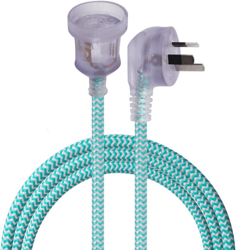 Crest Decord Braided Extension Lead 3m (Green)