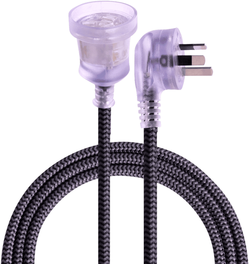 Crest Decord Braided Extension Lead 3m (Black)