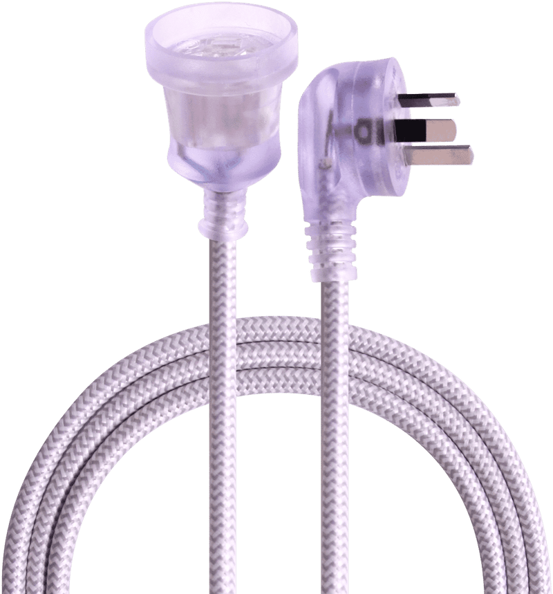 Crest Decord Braided Extension Lead 3m (Grey)