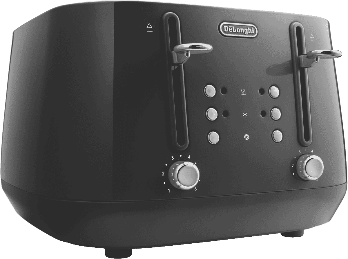 DeLonghi Eclettica 4 Slice Toaster Bold Black