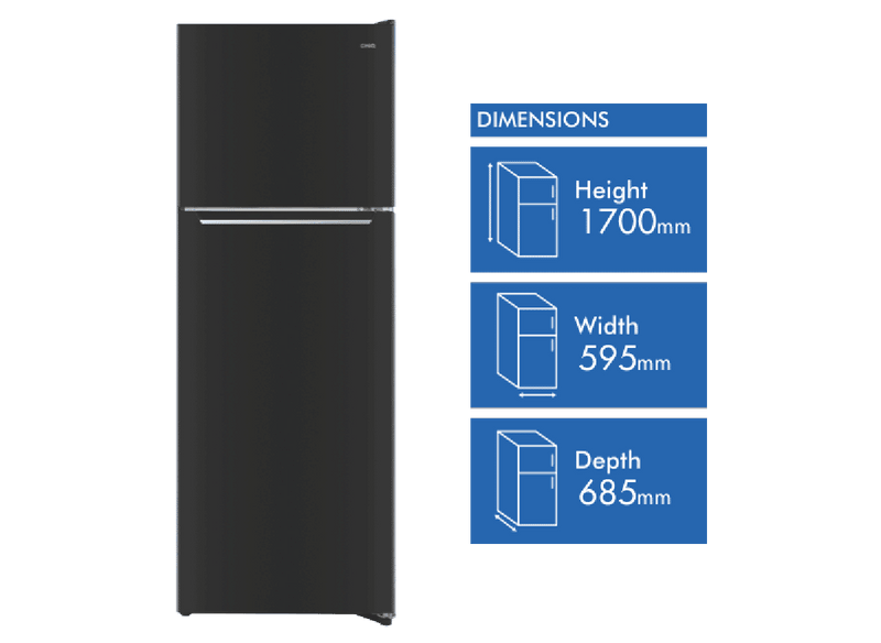 CHiQ 348L Top Mount Refrigerator